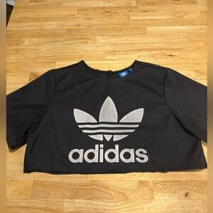 Vintage Mesh Adidas Cropped Short Sleeve Jersey | Women’s Cropped Jersey